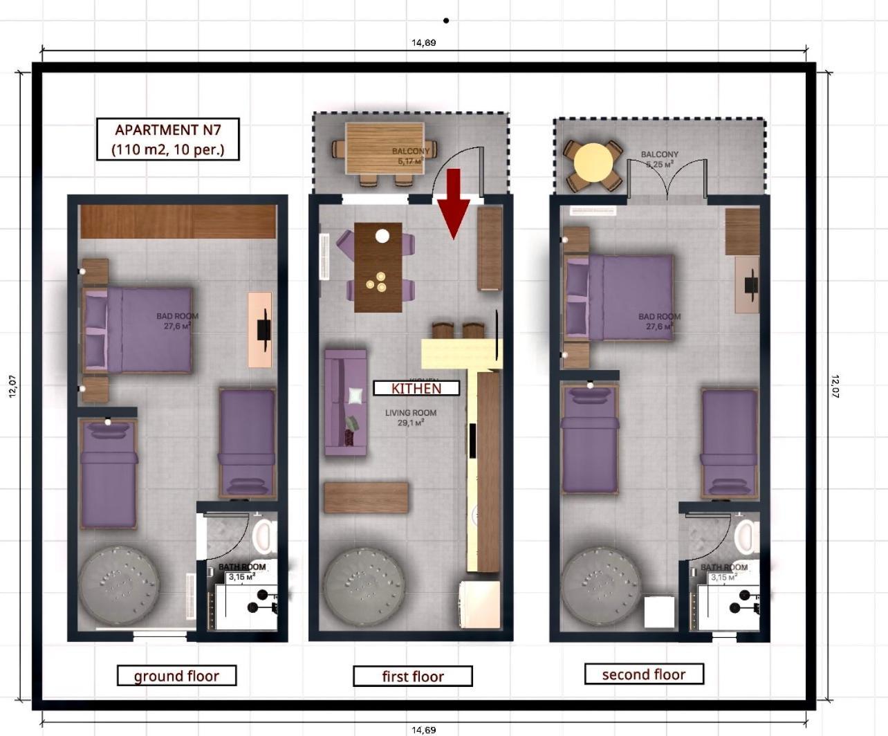 Ellinfos Aparthotel CChanioti Exteriér fotografie