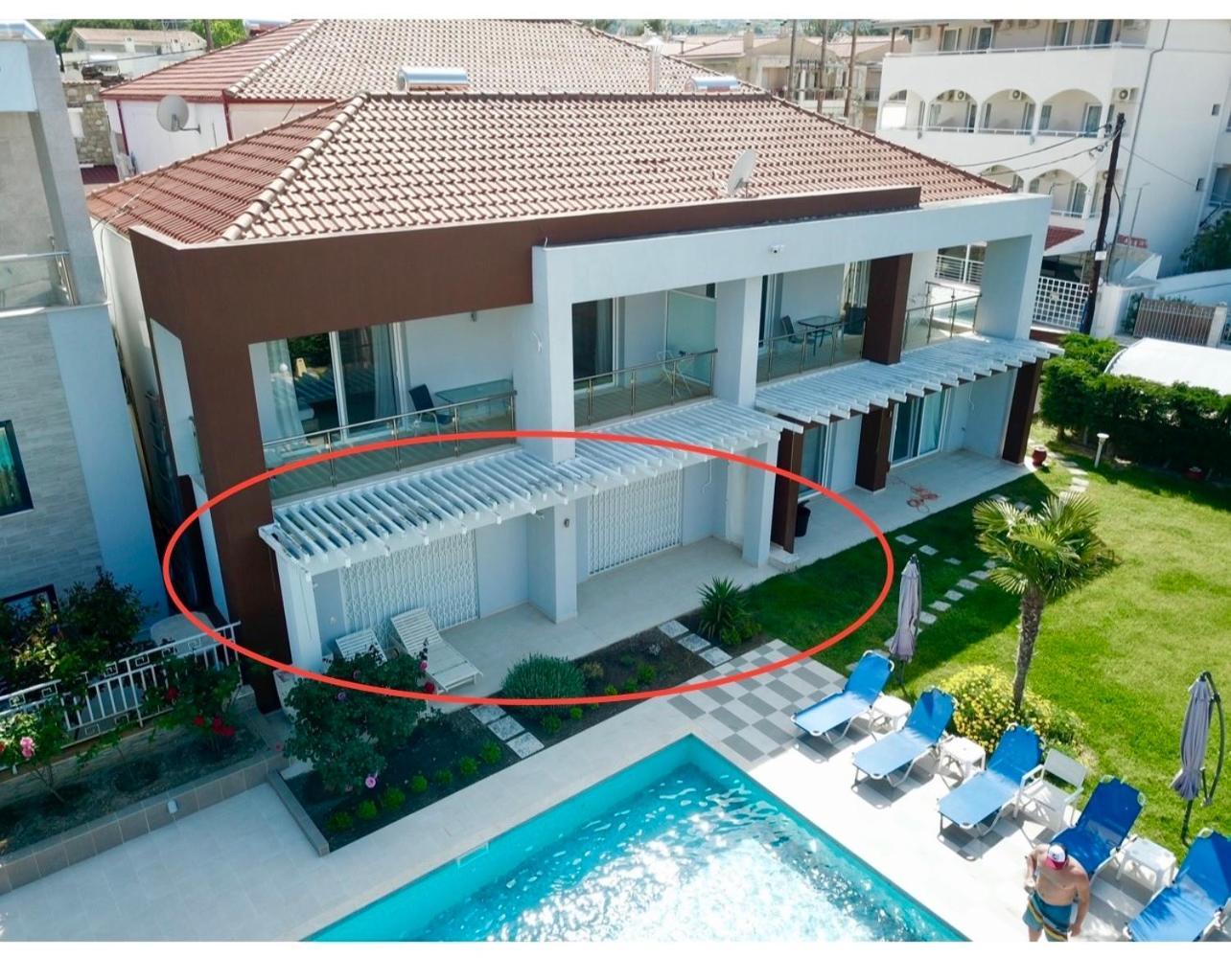 Ellinfos Aparthotel CChanioti Exteriér fotografie